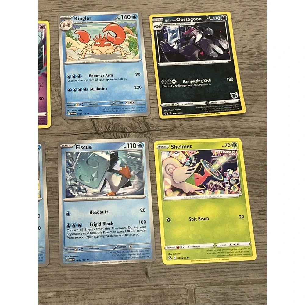 Pokémon Trading Cards Collection Bundle Of 10 Cards